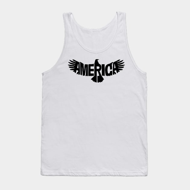 Bald Eagle Tank Top by denip